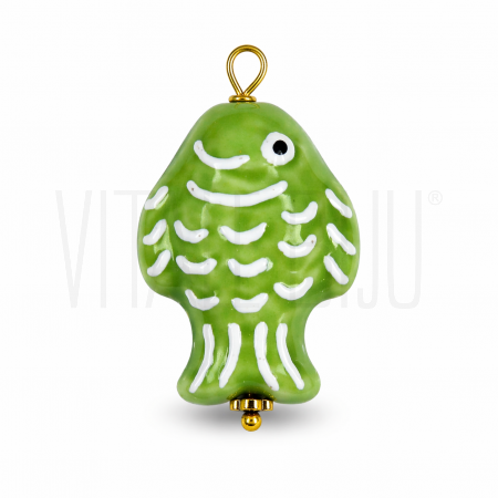 Pendente Peixe 34x20 em Cerâmi...